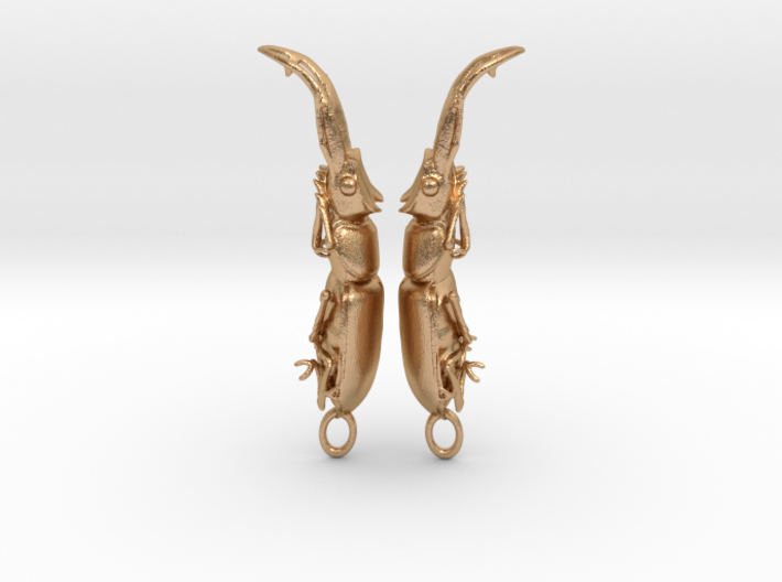 Stag Beetle Pendant - Closed Jaws  3d printed 