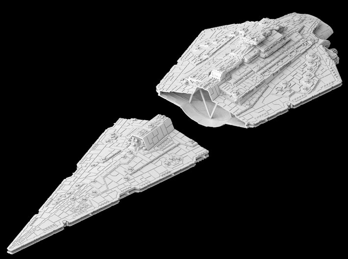 (Armada) Bellator Star Destroyer 2 PARTS 3d printed