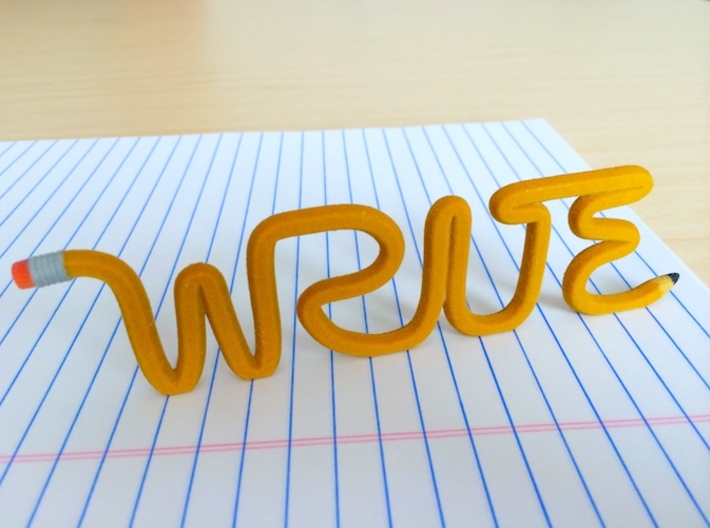The Writer's Pencil 3d printed