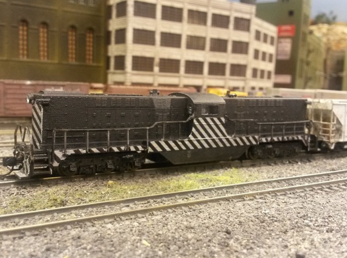 Baldwin DT6-6-2000 Center Cab N Scale 1:160 3d printed Shell With Handrails