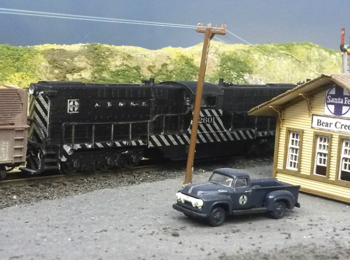Baldwin DT6-6-2000 Shell Only N Scale 1:160 3d printed Finished Shell