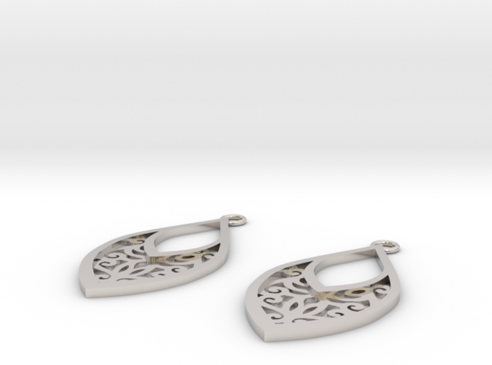 Edelmar earrings 3d printed