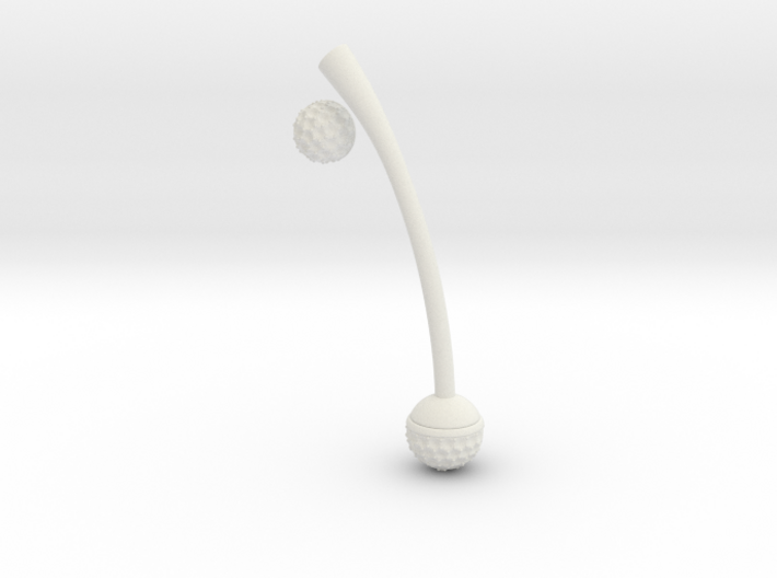Ball Weighted Earring (without post) 3d printed
