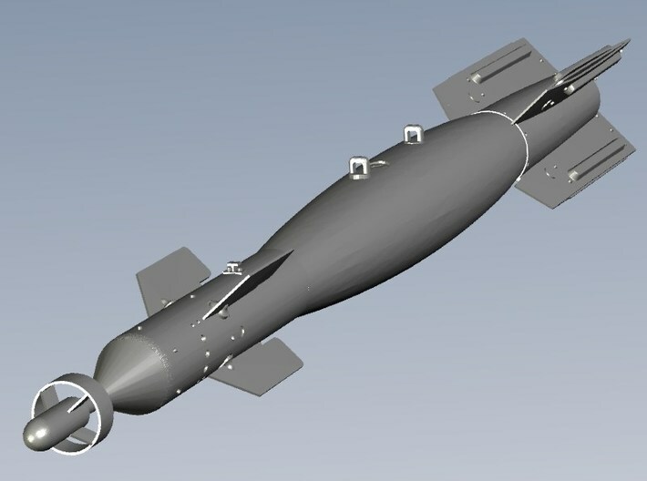 1/12 scale Raytheon GBU-12 Paveway II bombs x 4 3d printed