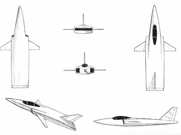Fairchild-Republic AFTI Fighter Concept 3d printed 