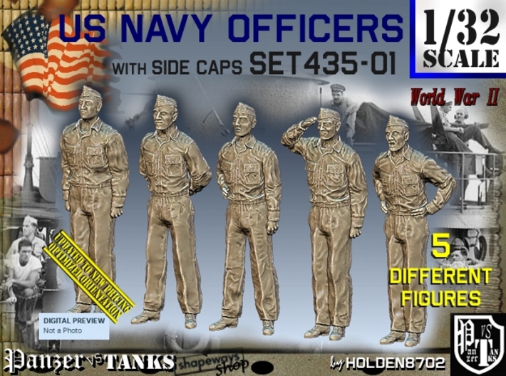 1/32 USN Officers Set435-01 3d printed