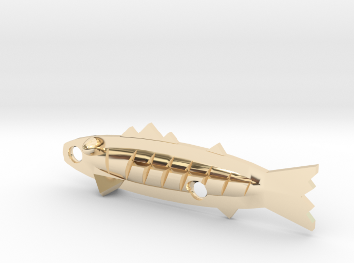 fishing lure minnow with tail 3d printed