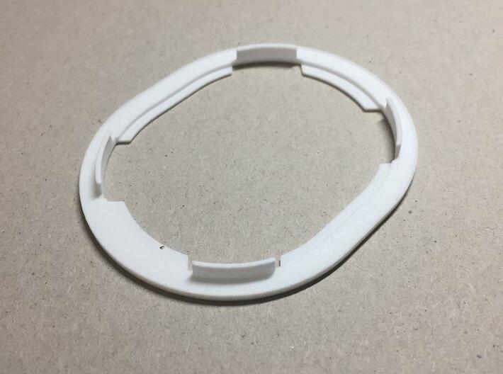 Panasonic Mounting Ring 3d printed Printed sample in white processed