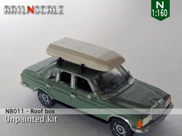 Roof box (N 1:160) 3d printed