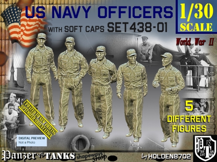 1/30 USN Officers Set438-01 3d printed