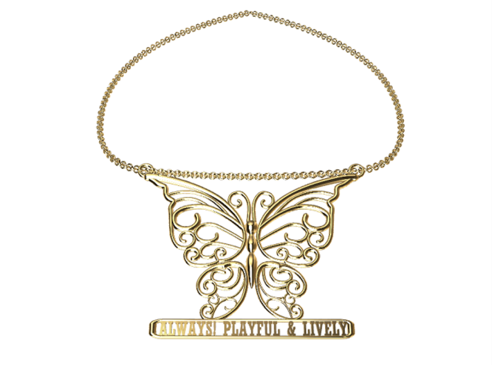 Inspiring Lively Butterfly Pendant 3d printed 