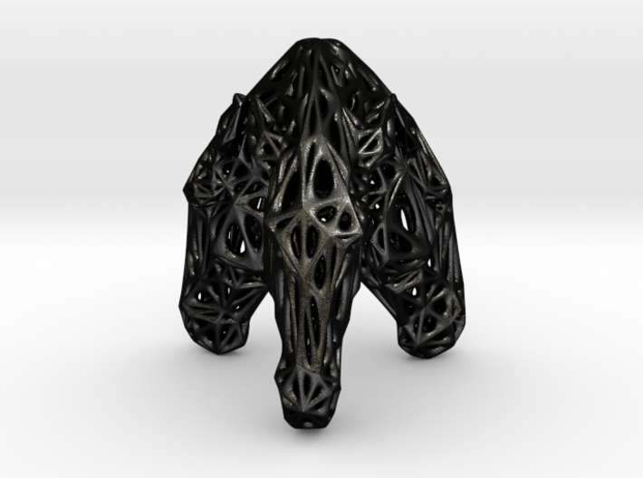 Triple Voronoi Marwari Horse (001) 3d printed