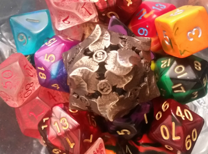 D20 Balanced - Fire (Small Numbers) 3d printed Customer Image