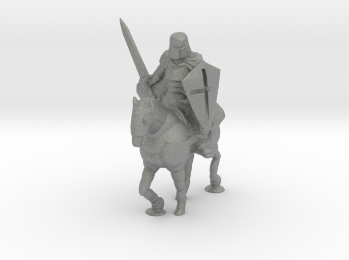 O Scale Knight on a Horse 3d printed This is a render not a picture