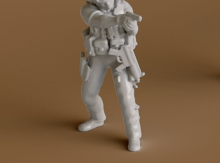1 Soldier no base (1:64 Scale) 3d printed