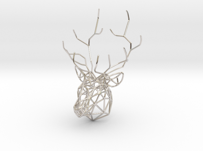 Deer pendant 3d printed