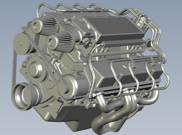 1/18 scale GM Chevrolet V8 small block engine x 1 3d printed 
