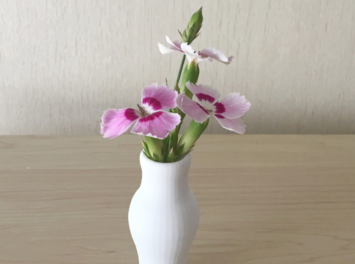 Tiny Vase 3d printed For a flower of short length