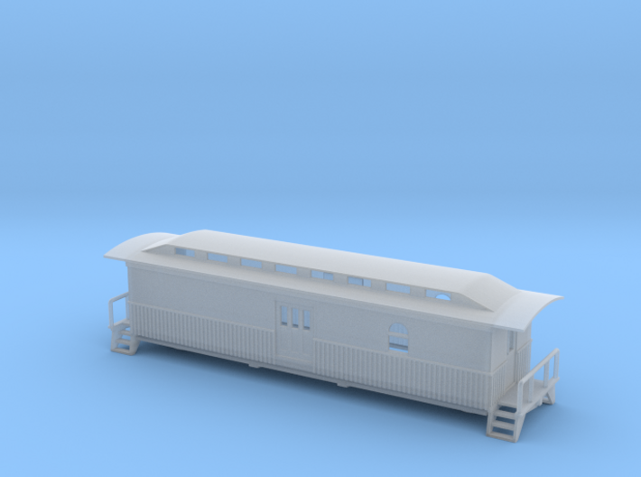 Overton Baggage Car - Zscale 3d printed