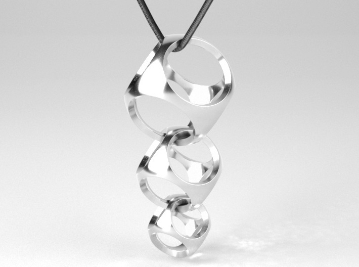 Intersecting Spheres - Pendant 3d printed