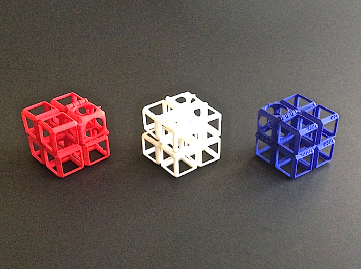 PUZZLE 3d-Puzzle (2 inches) 3d printed Start of Puzzle in 3 of the 8 Colors