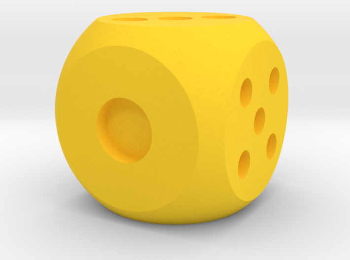 die solid interior balanced rounded edges 3d printed