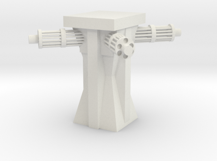 Sci-fi Machine Gun Tower 3d printed