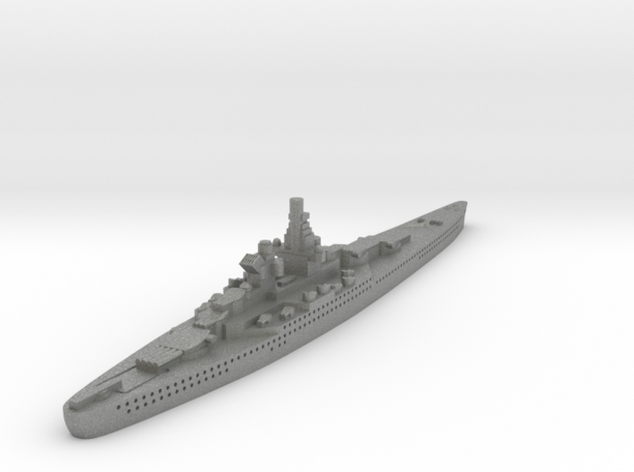 Alsace Class Battleship (France) Global War Scale 3d printed