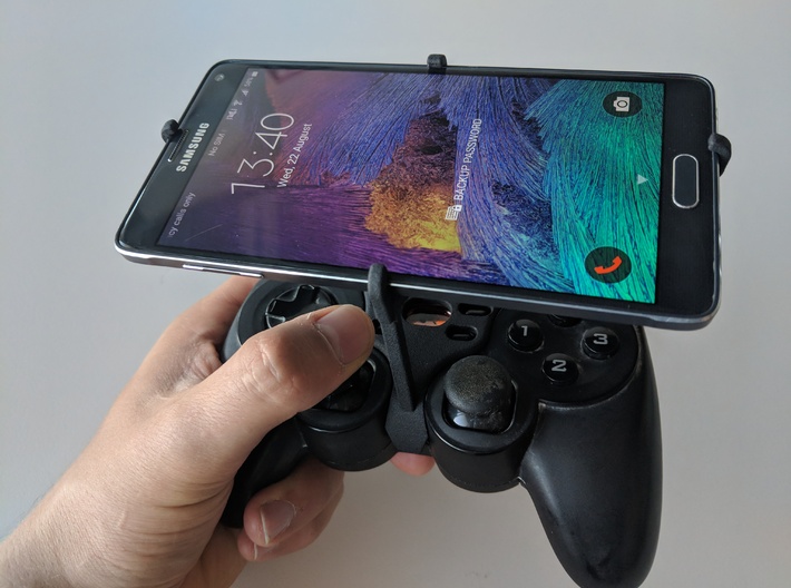Controller mount for F710 &amp; Oppo F9 (F9 Pro) - Top 3d printed Over the top - Front view