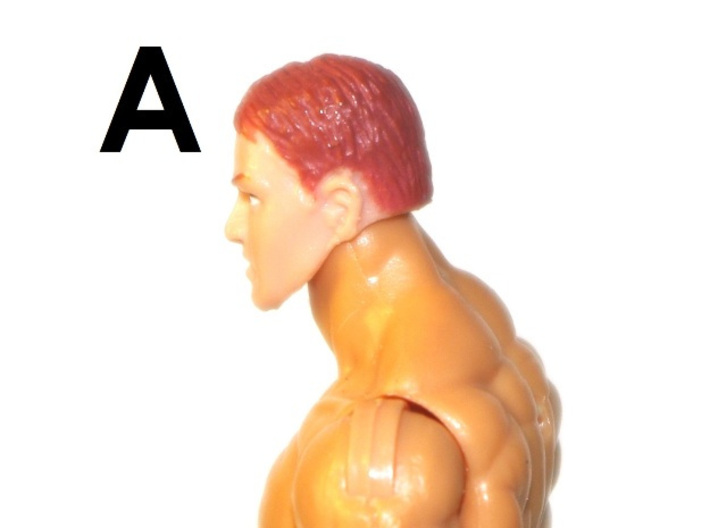 1:18 Scale Action Figure MALE Neck Barbell Adapter 3d printed Peg "A" Sample