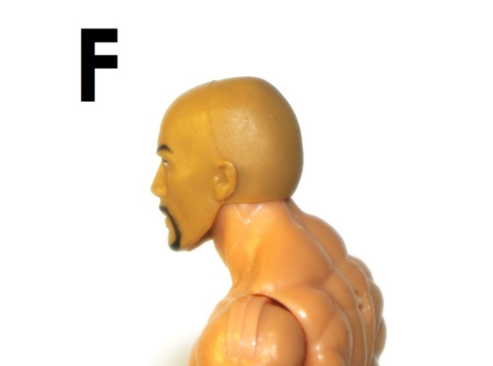 1:18 Scale Action Figure MALE Neck Barbell Adapter 3d printed Peg "F" Sample