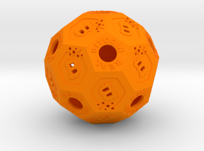 BitCoinReal-Cryptocurrency Polyhedron 3d printed BTR Cryptocurrency Polyhedron