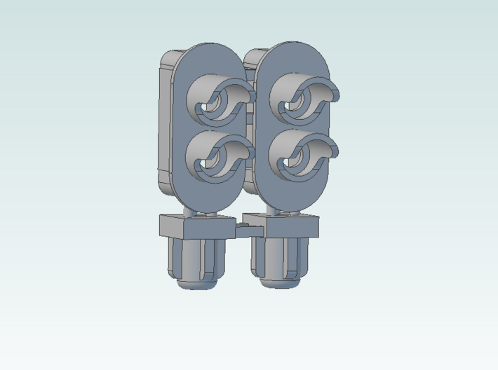 2 Aspect Signal Lower Head (2) 3d printed CAD screenshot