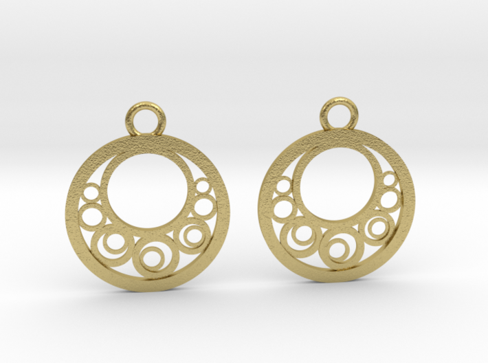Geometrical earrings no.6 3d printed