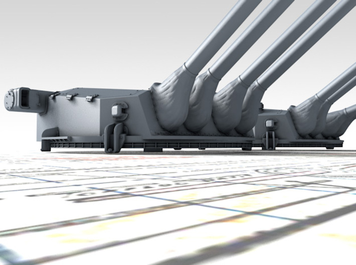 1/400 Dunkerque 330 mm/50 (13") Guns 35º and 20º 3d printed 3d render showing  product detail