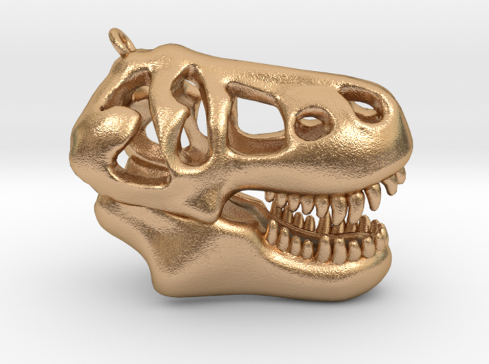 T-Rex Skull Pendant 3d printed