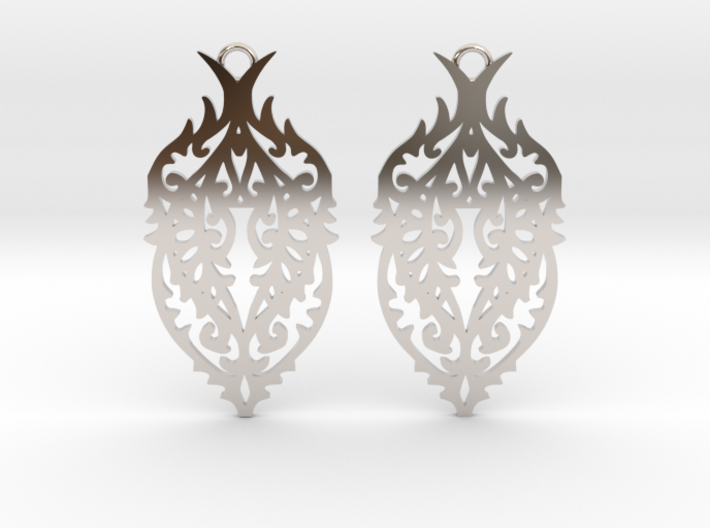 Thorn earrings 3d printed