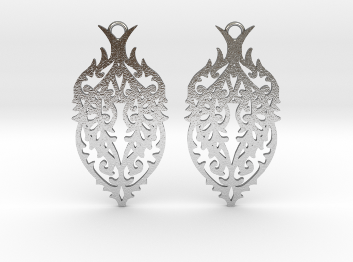 Thorn earrings 3d printed