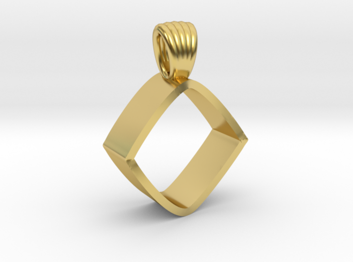 An impossible cylinder [pendant] 3d printed