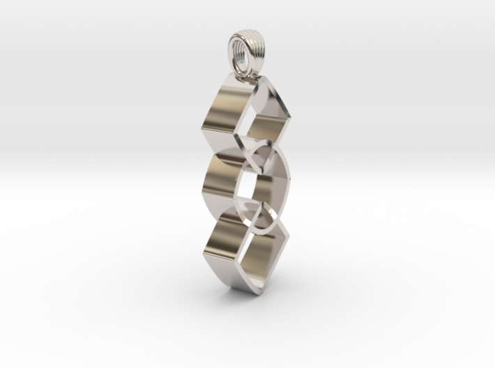 Groupe of impossible cylinders [pendant] 3d printed