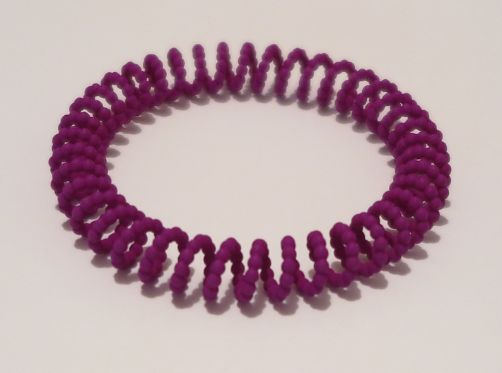 Bangle Bracelet Spiral Beads 3d printed