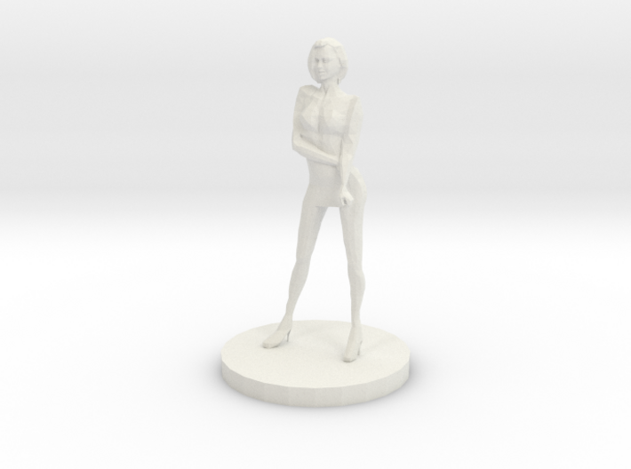 Girl Model (28mm Scale Miniature) 3d printed