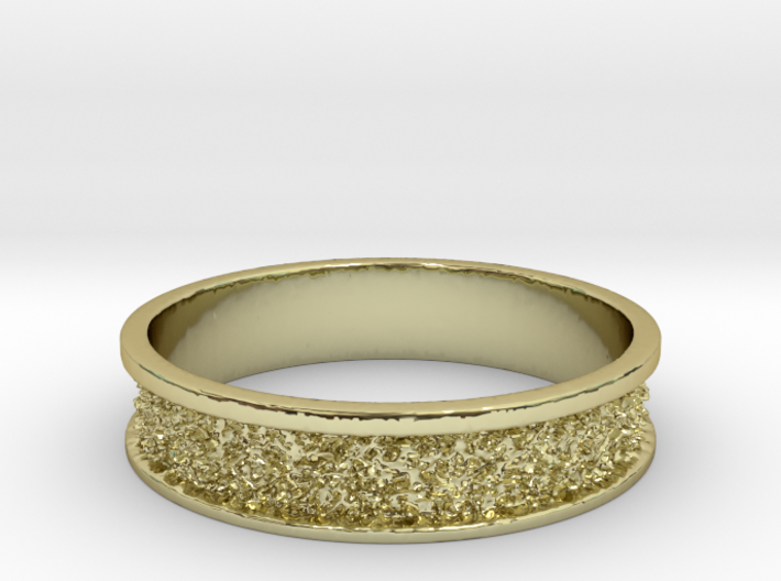 Elegant Texture Ring Size 7 3d printed