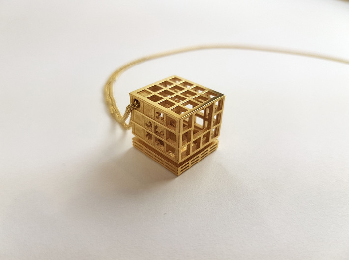 Caged Tree Pendant- Seed Collection 3d printed 