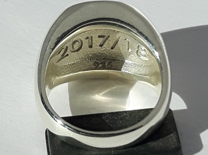 Champions Ring Size U. 19.95mm. Silver. 3d printed 