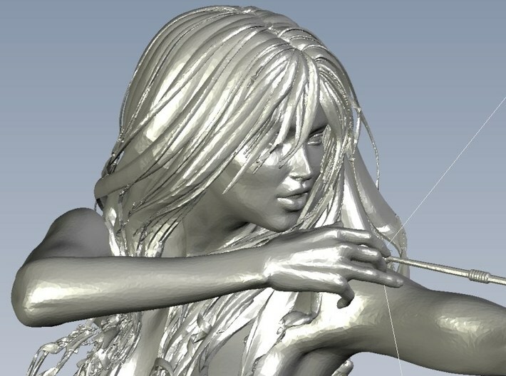 1/24 scale Amazon princess archer bust 3d printed 