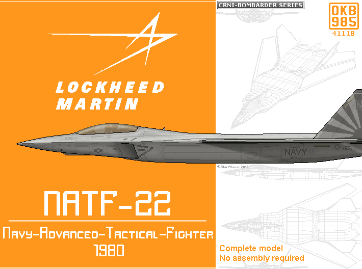 NATF-22 (Navy-Advanced-Tactical-Fighter) 3d printed 