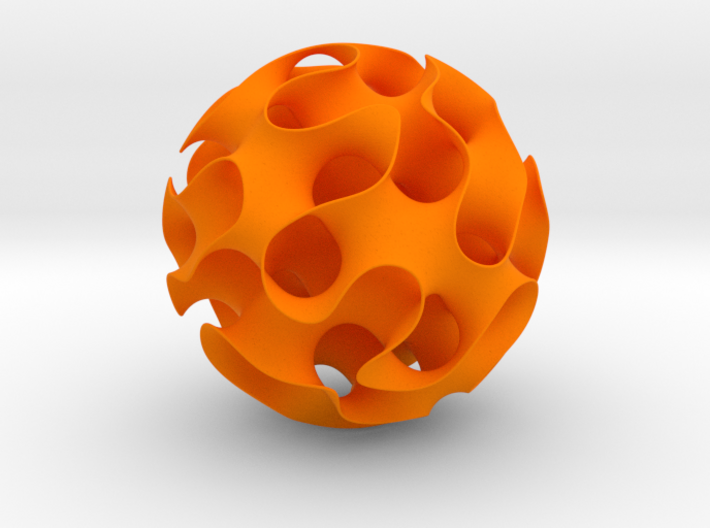 Gyroid, sphere cut 3d printed