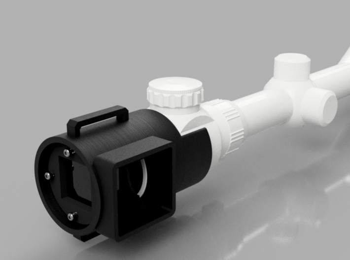 Angle Sight Riflescope GoPro Hero Adapter 3d printed 