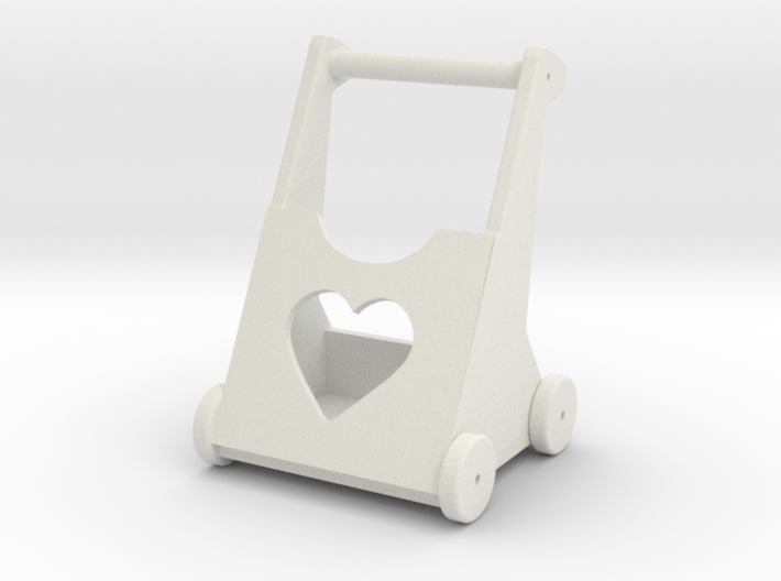 Baby walker with heart 3d printed 